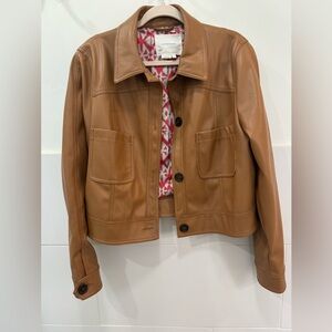 Anthropologie vegan leather jacket